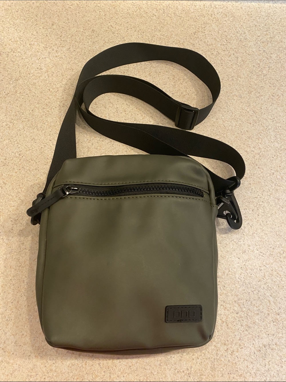 Misako Crossbody Bag Purse w/ Adjustable Strap Army Green & Black
